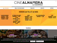 Tablet Screenshot of cinealhambra.com